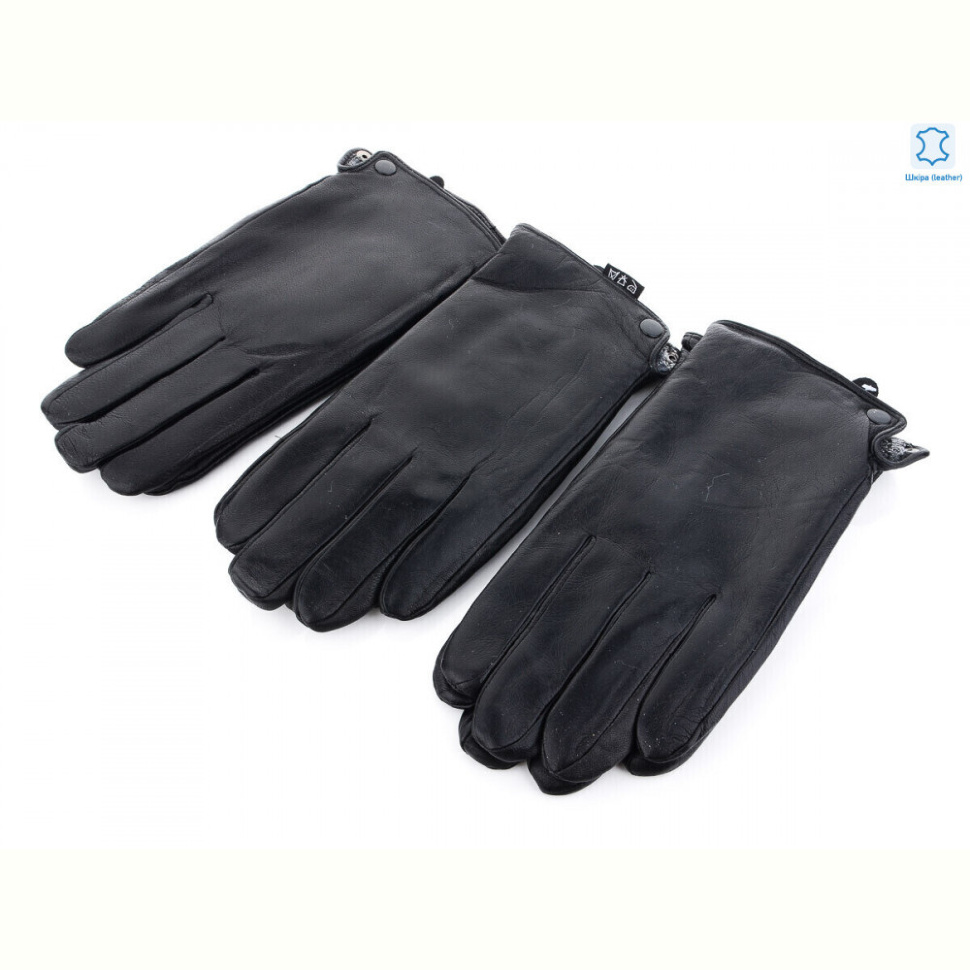 Перчатки RuBi G111М шкіра-хутро black