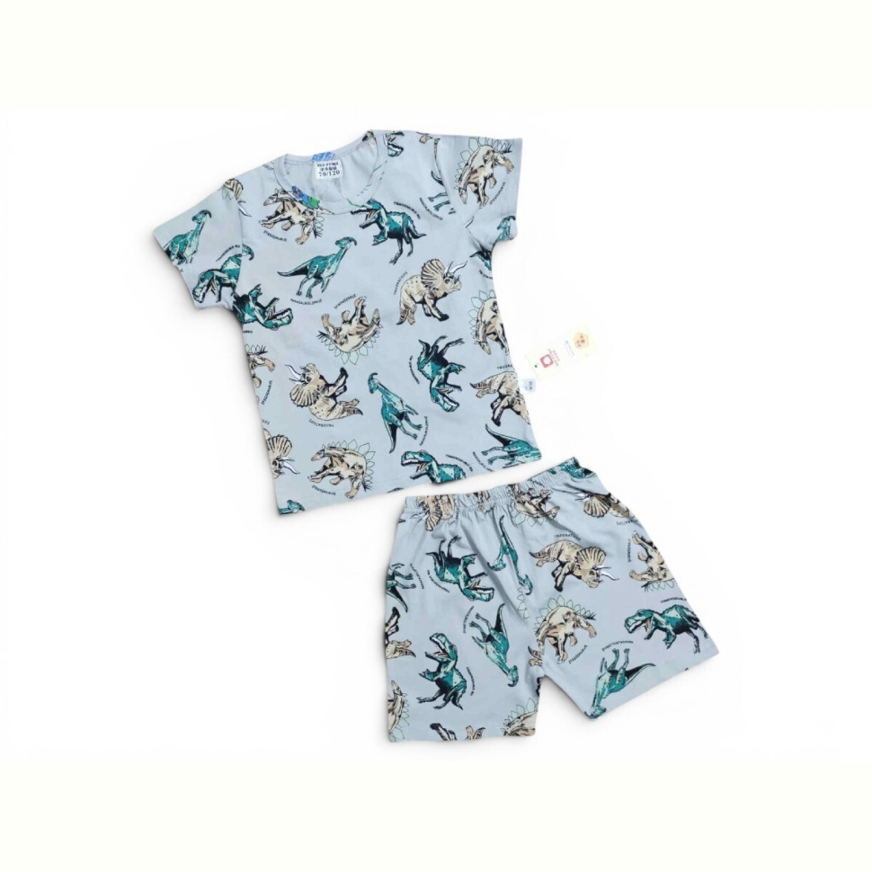 Костюм Kids-modnik 2620-1 комплект футболка-шорти сірий