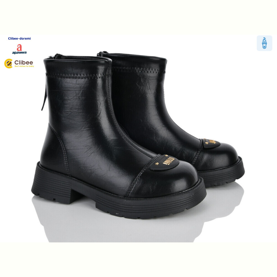 Ботинки Clibee-Doremi ABC101C black єврозима