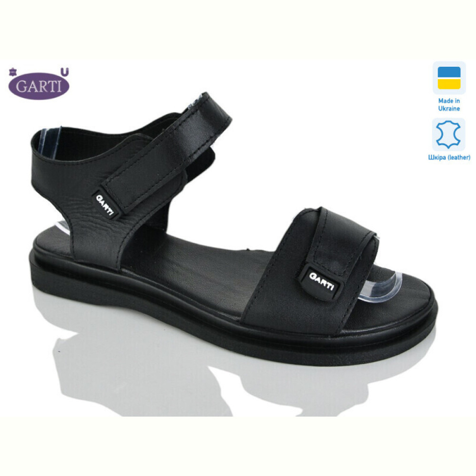 Босоножки Garti 36 чорна шкіра