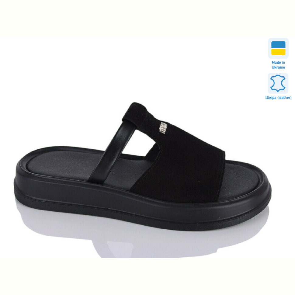 Шлепки Sali 741 чорний з.