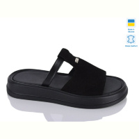 Шлепки Sali 741 чорний з.