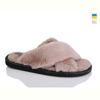 Тапки Lot Shoes Кімнатні хутро бежевий