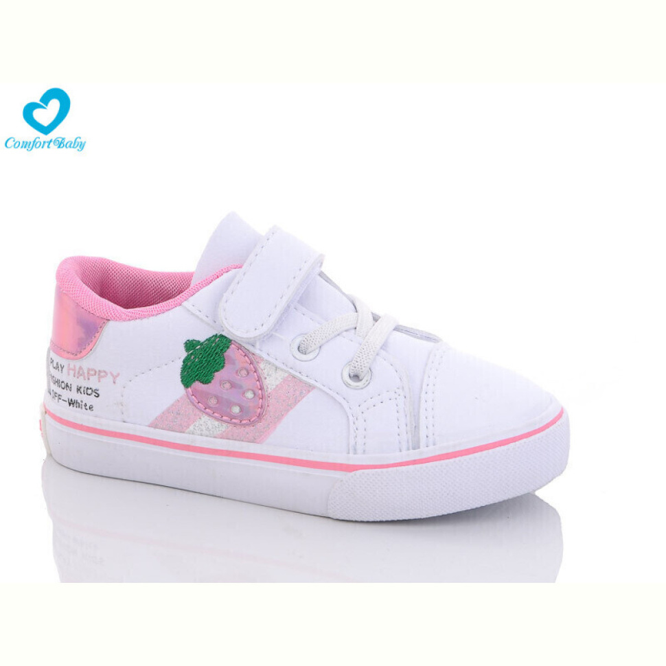 Кроссовки Comfort-baby 8023-1 біло-рожевий