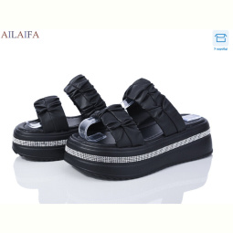Шлепки Ailaifa 7039 all black