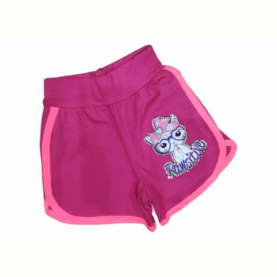 Шорты Kids-modnik 1733 cat малиновий
