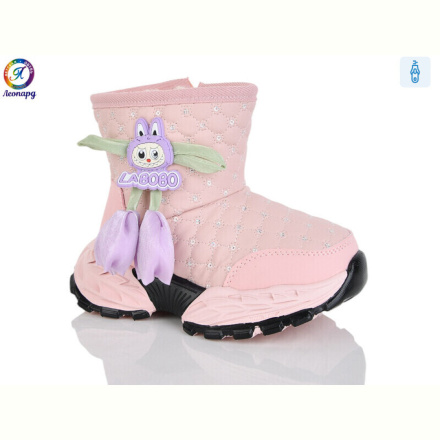 Ботинки Леопард B8083 pink
