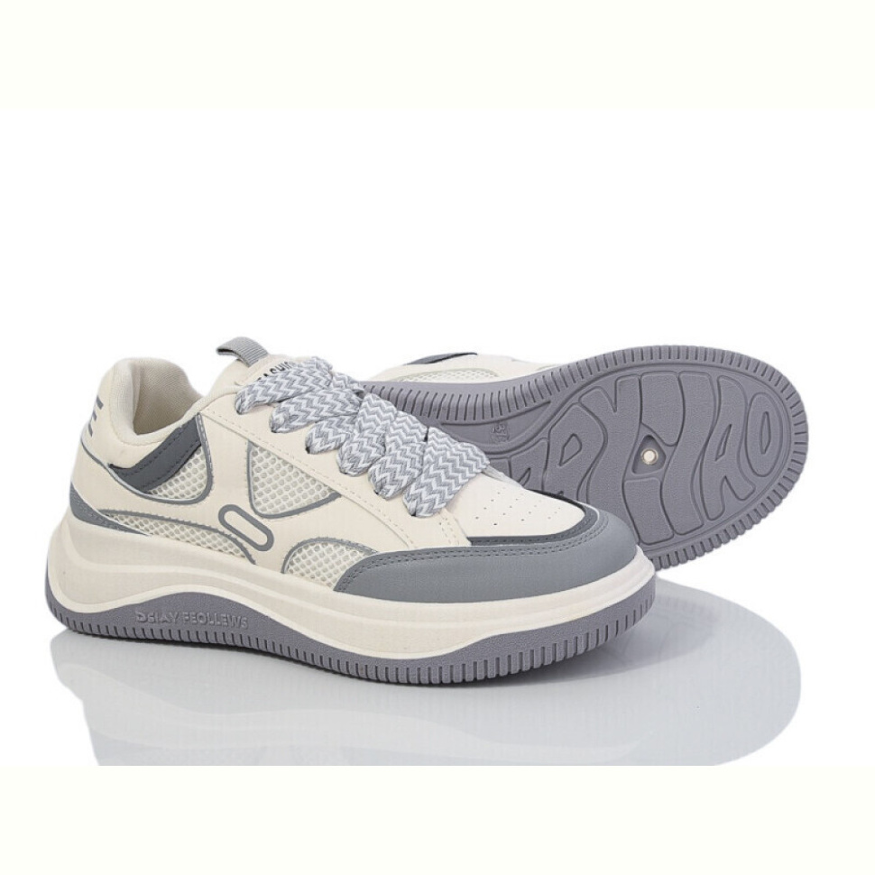 Кроссовки Violeta 149-50 white-grey