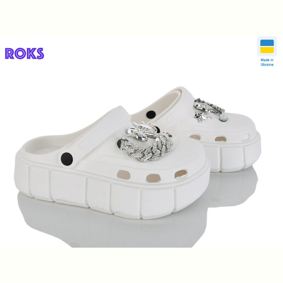 Кроксы Roks 152-914 білий
