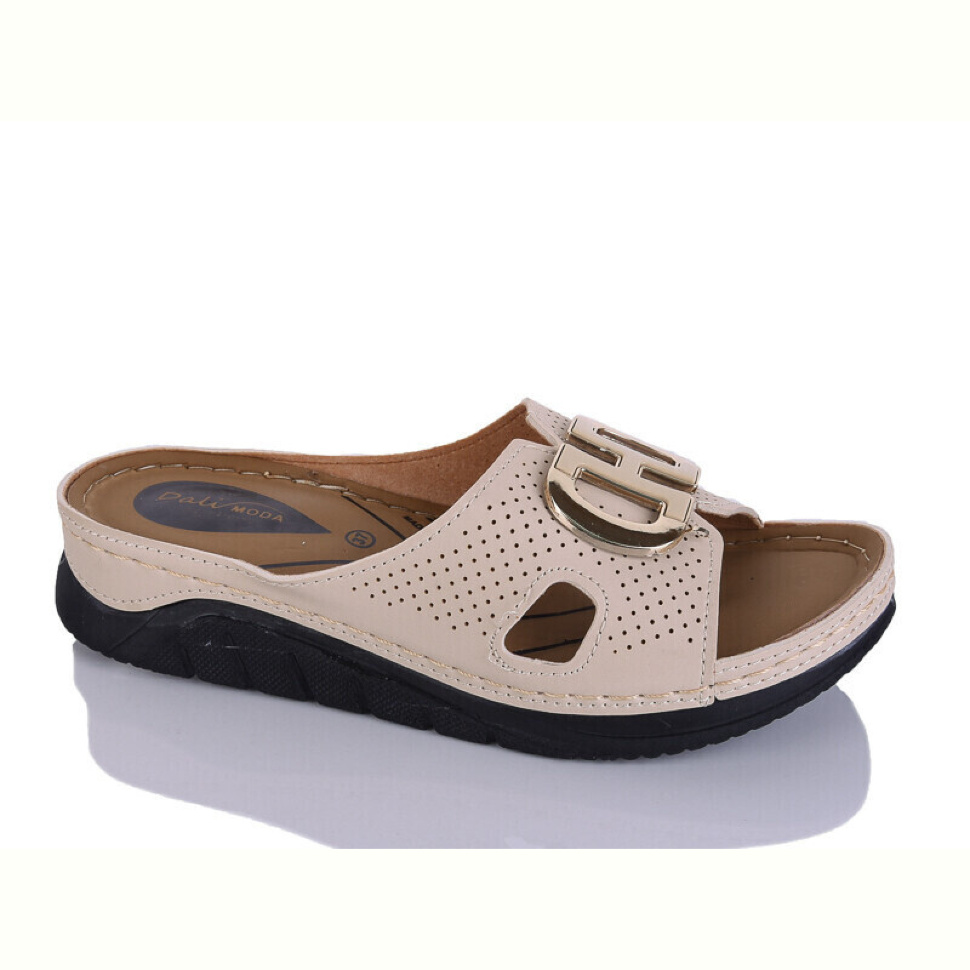 Шлепки Sali-2 211-48 бежевий