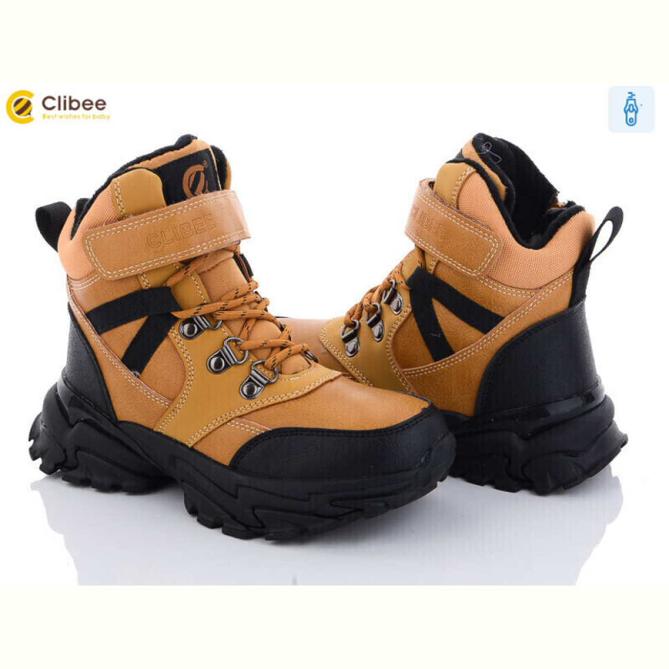 Ботинки Clibee HC357 camel-black