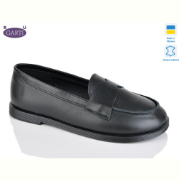 Туфли Garti 414 чорна шкіра