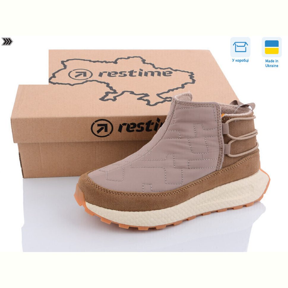Ботинки Restime TWZ23235 beige Ботинки Restime TWZ23235 beige