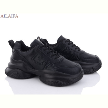 Кроссовки Ailaifa 8116 black піна