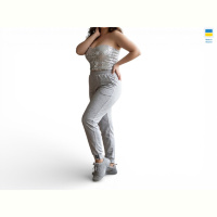 Спортивные брюки Sport style 10030 світло-сірий