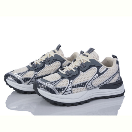 Кроссовки Violeta 176-34(B0682) beige-grey