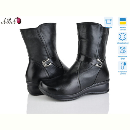 Ботинки Aba 729 чорний
