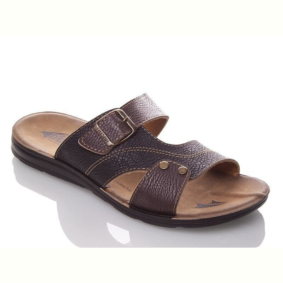 Шлепки DeMur MK2026-2-6834 black-brown