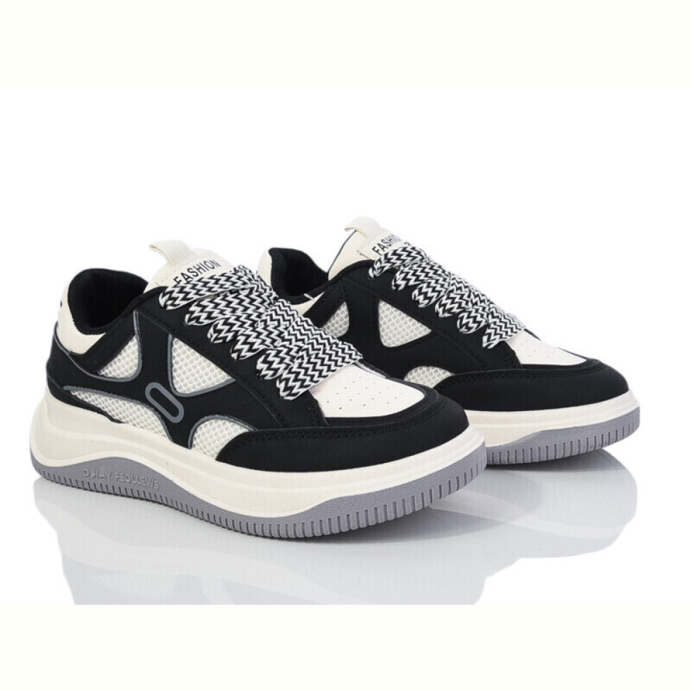 Кроссовки Violeta 149-50 white-black