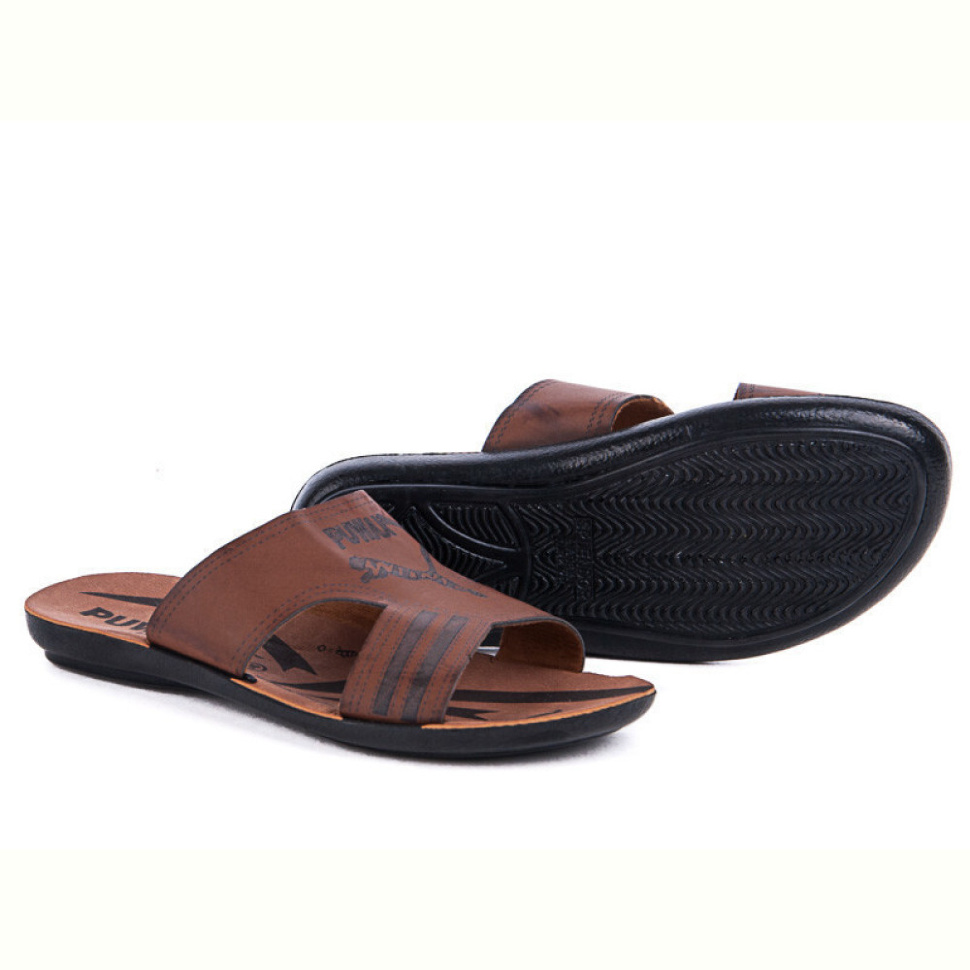 Шлепки Selena 7060 подросток коричневый