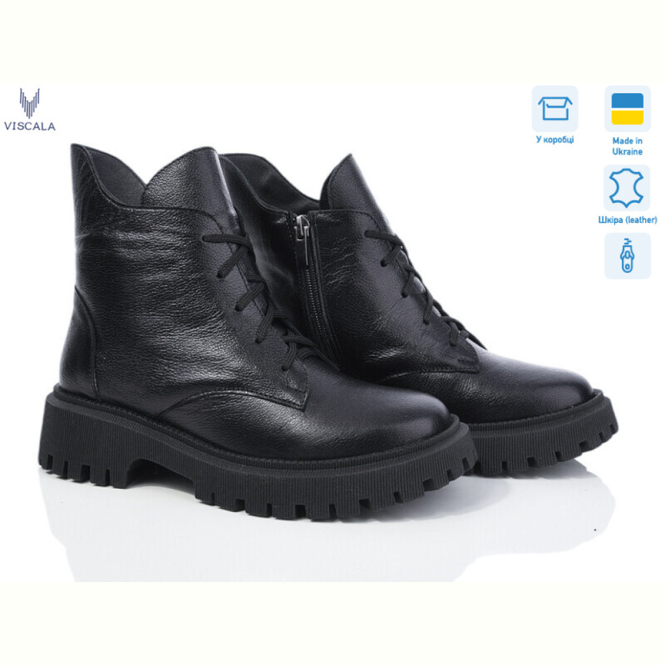 Ботинки Viscala 27216 чорний к.