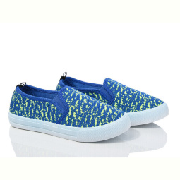 Слипоны Waldem WH05 синьо-салатовий