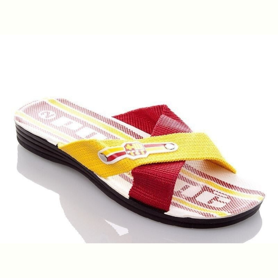 Шлепки DeMur MBars yellow-red