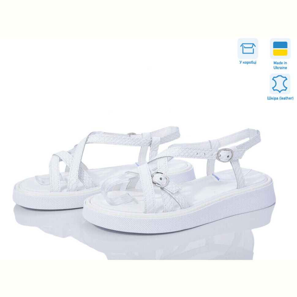 Босоножки G-Aira 465 білий змія