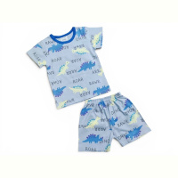 Костюм Kids-modnik 2619 комплект футболка-шорти блакитний