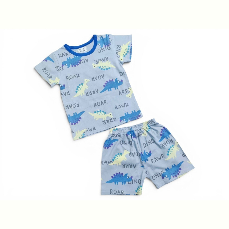 Костюм Kids-modnik 2619 комплект футболка-шорти блакитний