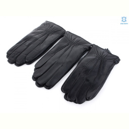 Перчатки RuBi G115М шкіра-хутро black