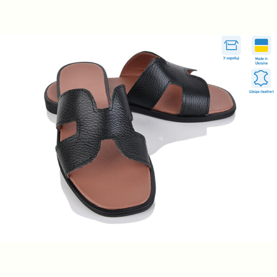 Шлепки Мрія 104 чорний