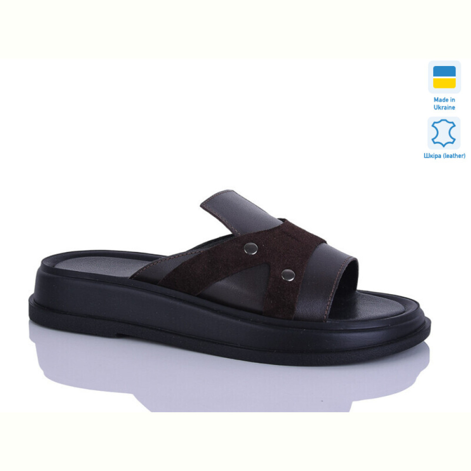 Шлепки Sali 4 корич.к.