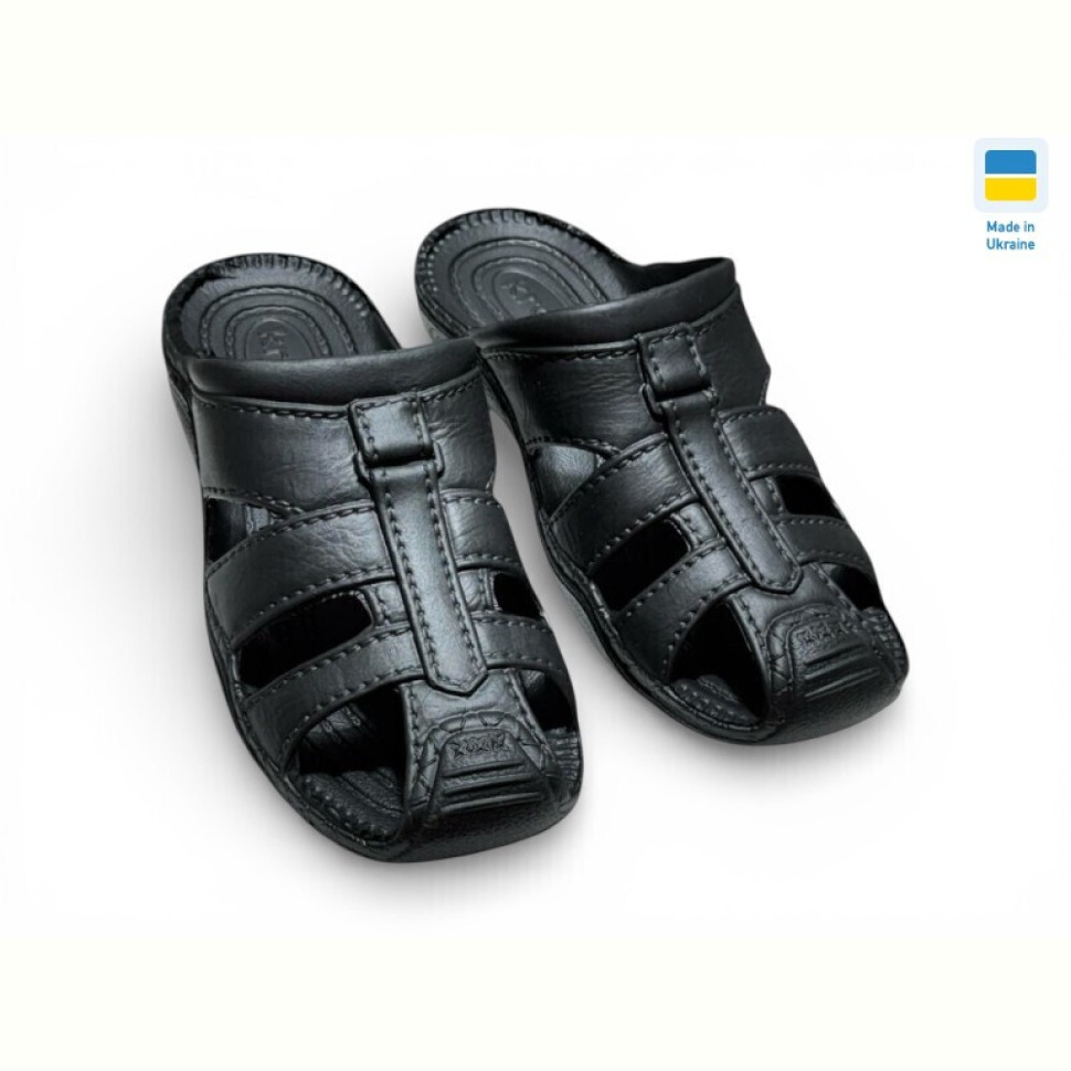 Шлепки Rai shoes С27 чорний