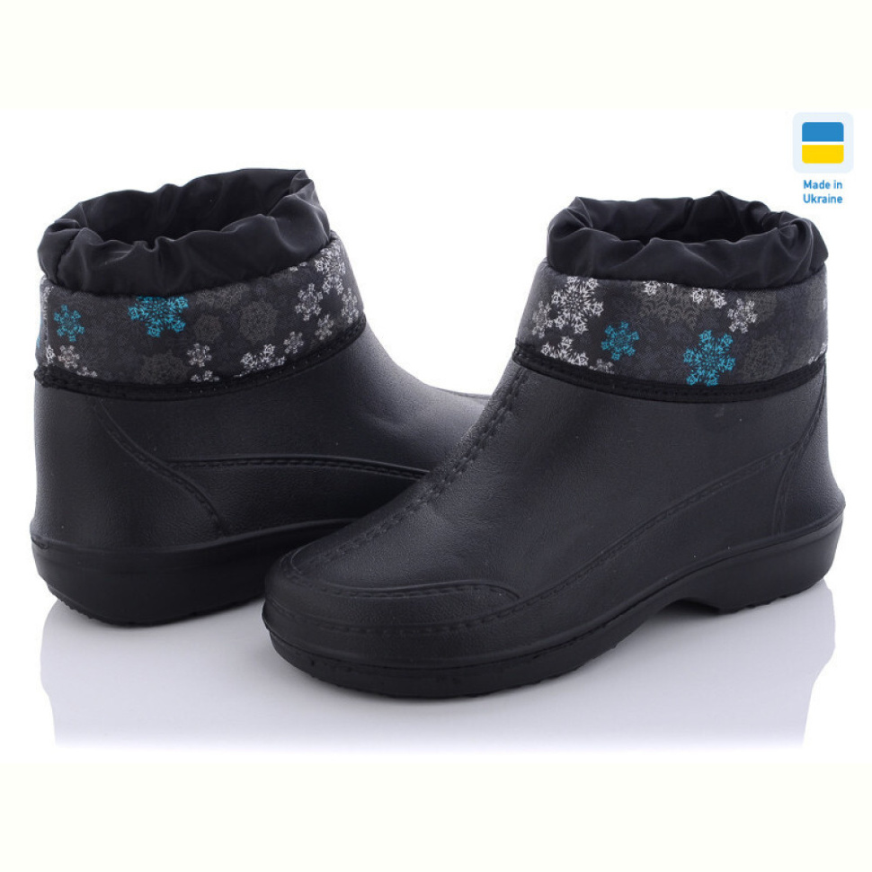 Галоши Vladimir Кредо Укр. 2032-1  черн флис