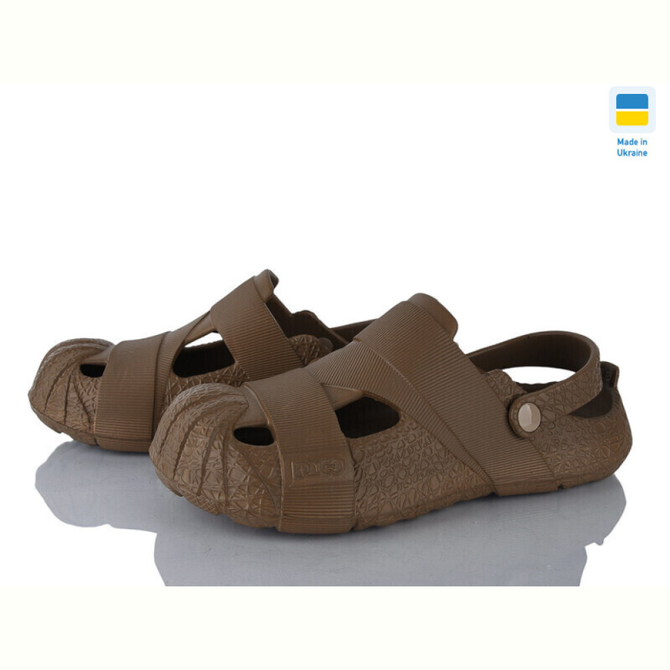 Кроксы Golden Lion 528 коричневий