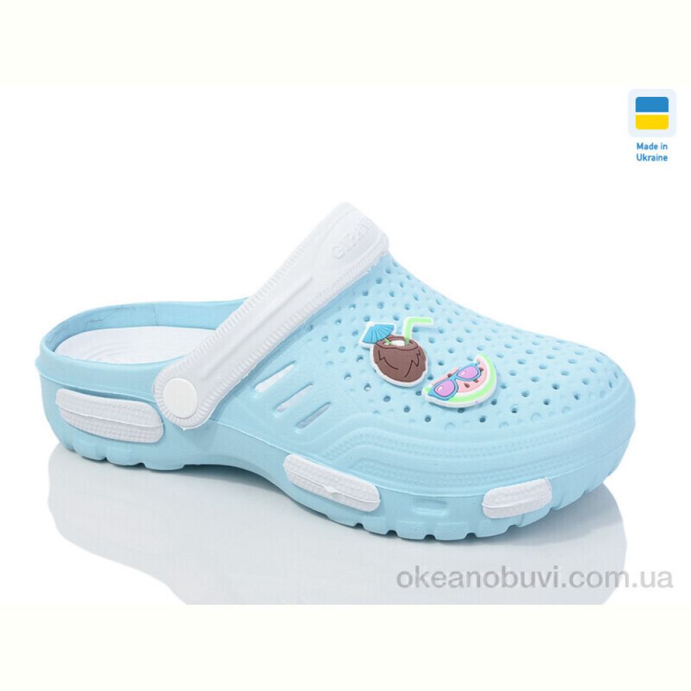 Кроксы DeMur CD48 блакитний