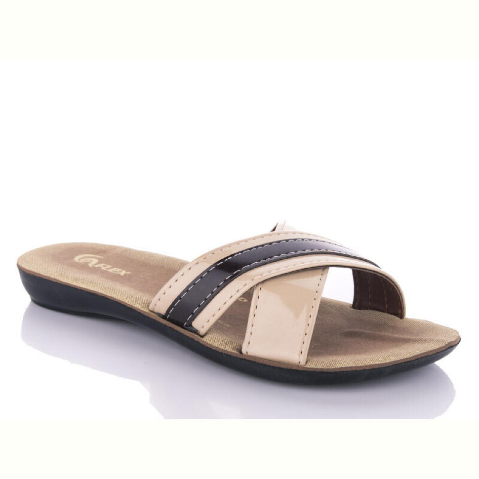 Шлепки DeMur W26-7144 beige