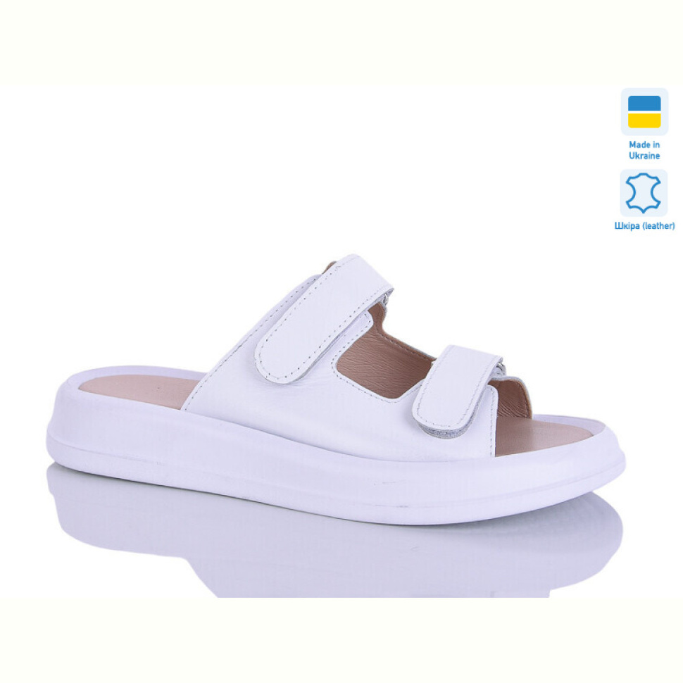 Шлепки Sali 248 білий к.