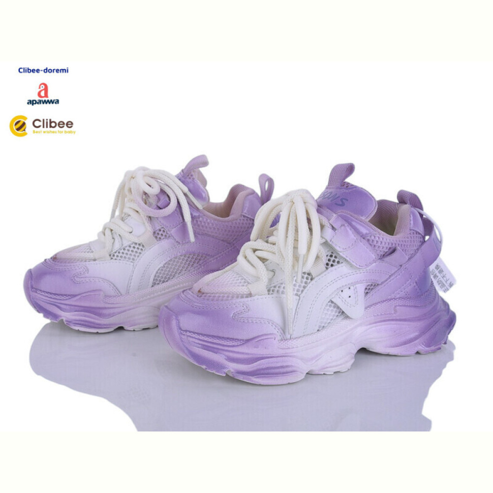 Кроссовки Clibee-Doremi AD606-1 white-purple