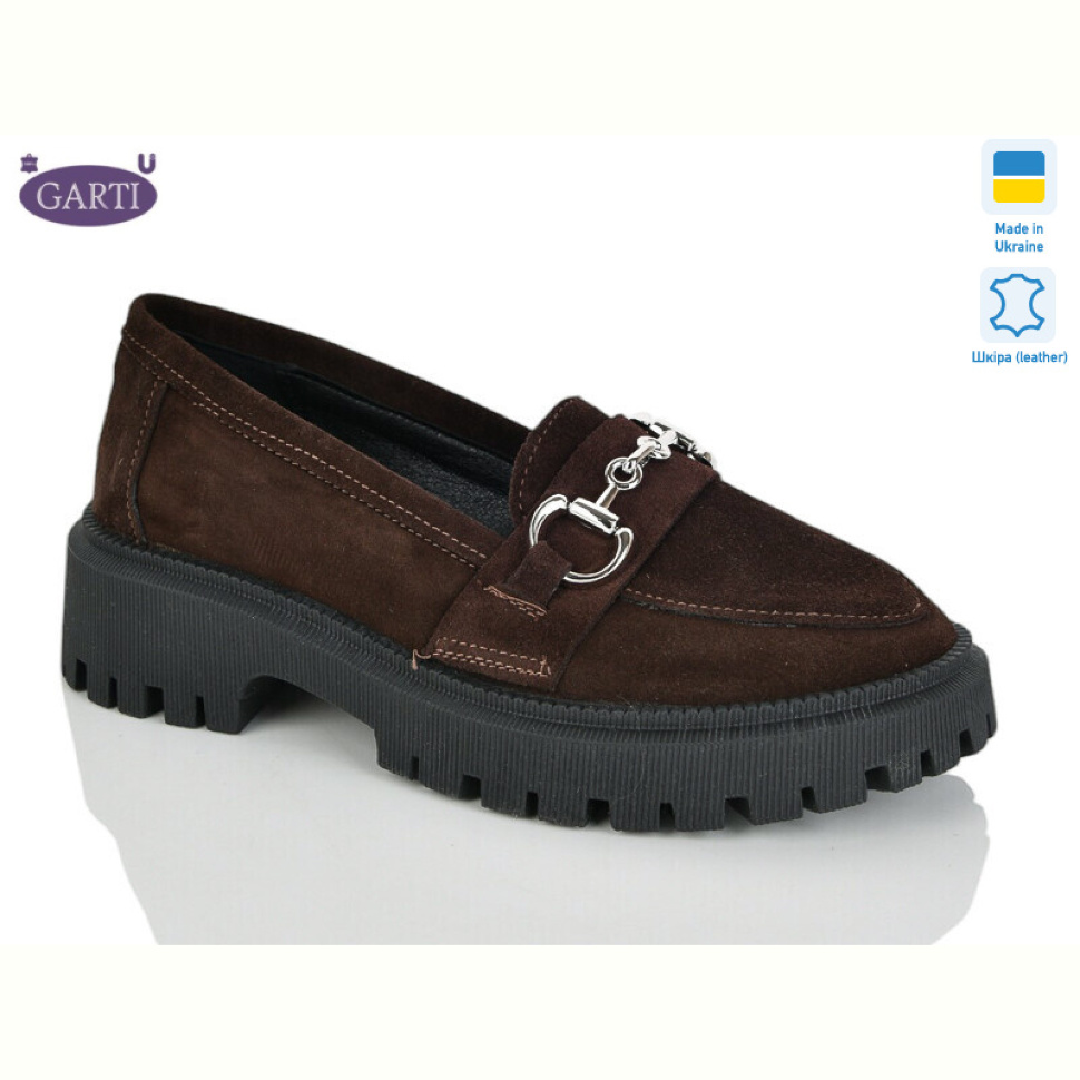 Туфли Garti 419 корич замш
