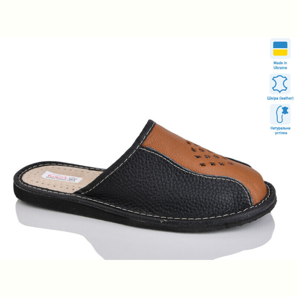 Тапки Lot Shoes Кімнатні закриті camel