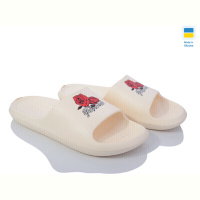 Шлепки Favorit FПЖ45 декор троянда беж