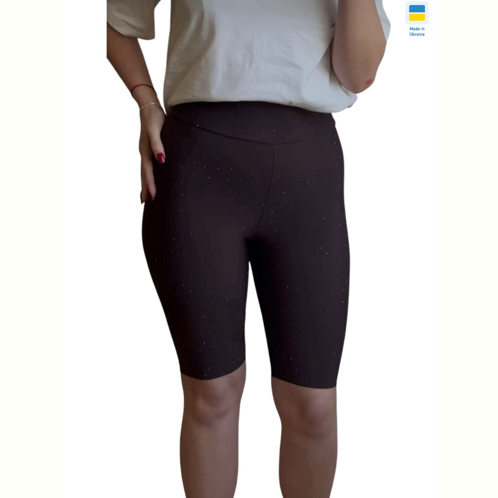 Велосипедки Sport style 50374 батал шоколад