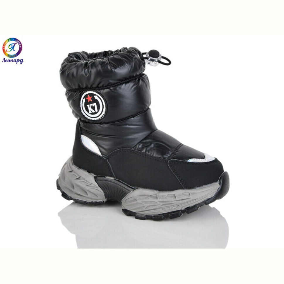 Дутики Леопард B11 black