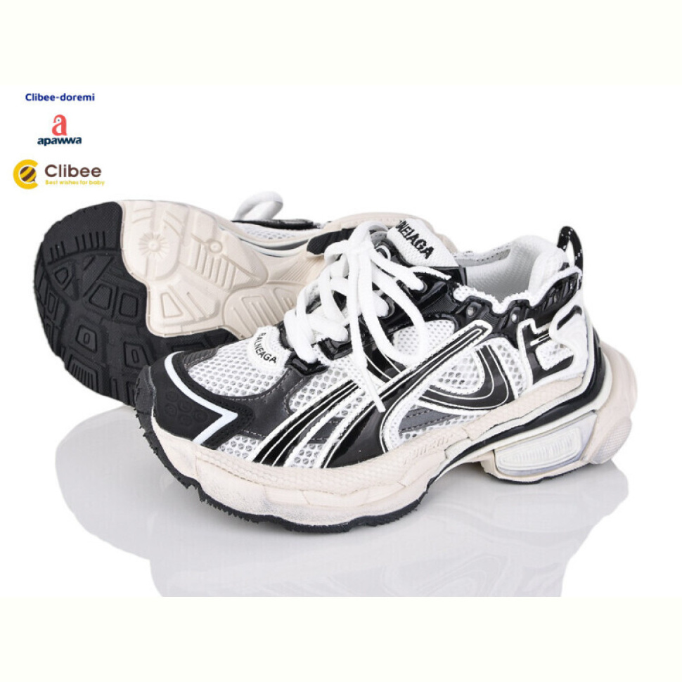 Кроссовки Clibee-Doremi A88153 white-black