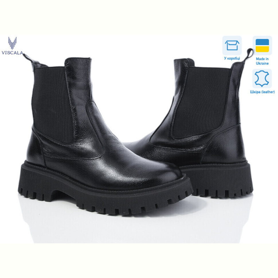 Ботинки Viscala 27906 чорний к. Ботинки Viscala 27906 чорний к.
